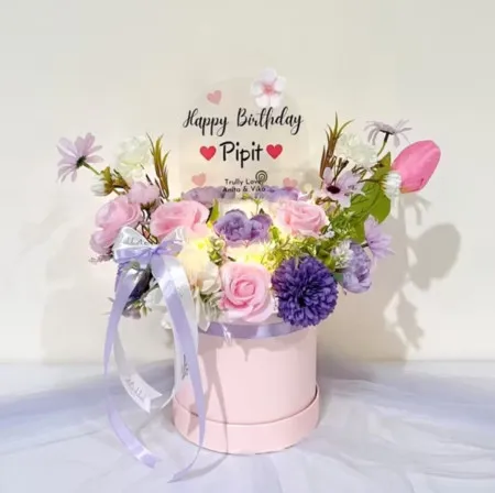 Bloom Box Akrilik Ucapan Ulang Tahun Palembang